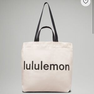 Lululemon double-handle canvas tote bag 17L. Brand new/unopened